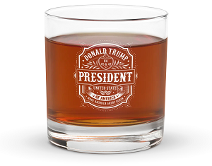 Trump Whiskey Glass