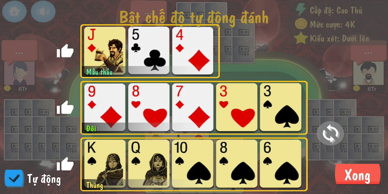 Bộ bài trong game Mậu Binh